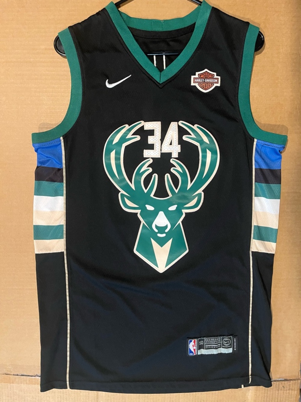 Nike Giannis Antetokounmpo Milwaukee Bucks away Jersey